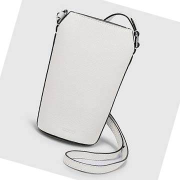 Women's Ecco Textureblock Pot Shoulder Bags White | Canada 390DFM